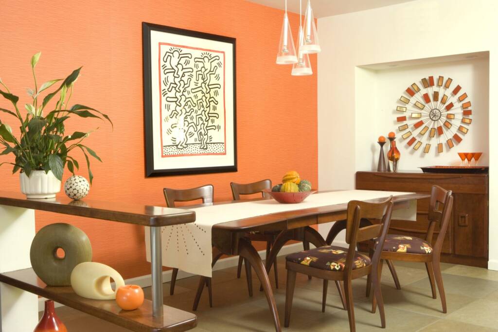 Color Block MidCentury Modern - Dining Detail