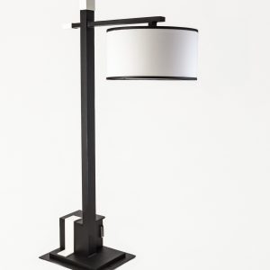 Live Anywhere Moderne Short Floor Lamp - with ivory accents.